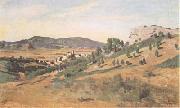 Jean Baptiste Camille  Corot Olevano Romano (mk11) Germany oil painting artist